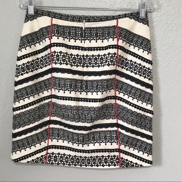 Anthropologie Tabitha Black & White Skirt sz 4 B21 - Picture 5 of 7